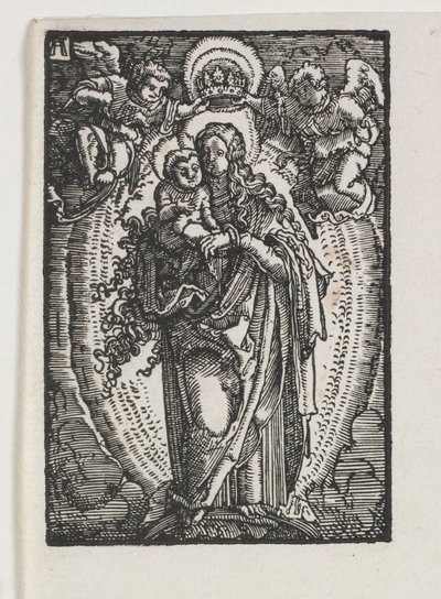 Upadek i odkupienie człowieka: Dziewica jako Królowa Niebios, c. 1513. autorstwa Albrecht Altdorfer