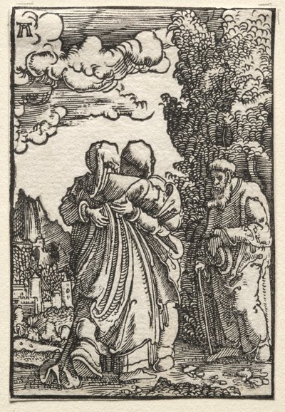 Upadek i odkupienie człowieka: Nawiedzenie, c. 1515. autorstwa Albrecht Altdorfer