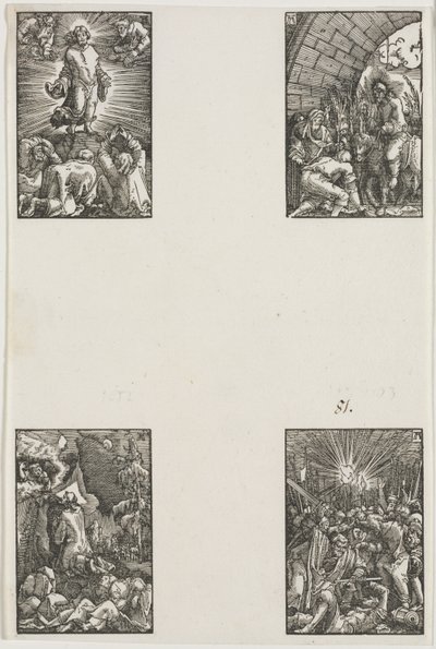 Upadek i odkupienie człowieka, c. 1515. autorstwa Albrecht Altdorfer