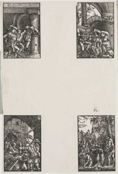 Upadek i odkupienie człowieka, c. 1515. autorstwa Albrecht Altdorfer