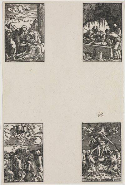 Upadek i odkupienie człowieka, c. 1515. autorstwa Albrecht Altdorfer