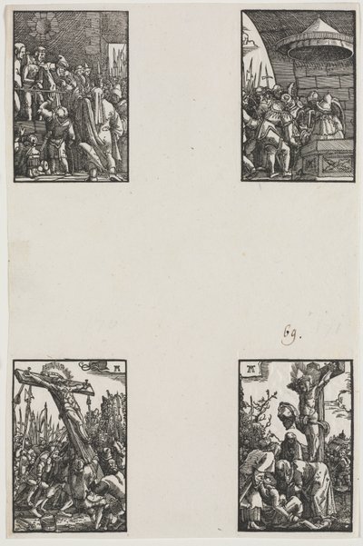 Upadek i odkupienie człowieka, c. 1515. autorstwa Albrecht Altdorfer