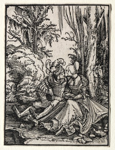 Kochankowie, 1511. autorstwa Albrecht Altdorfer