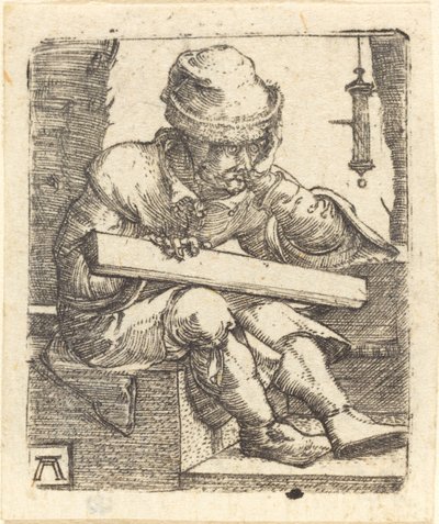 Zamyślony cieśla autorstwa Albrecht Altdorfer