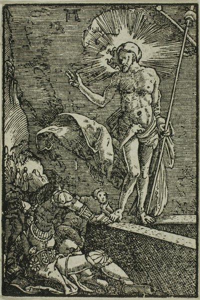Zmartwychwstanie, z Upadku i odkupienia człowieka autorstwa Albrecht Altdorfer