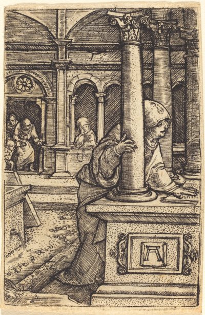 Dziewica szukająca Jezusa w świątyni autorstwa Albrecht Altdorfer