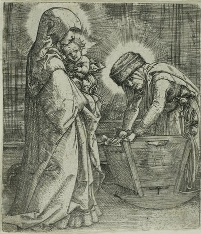 Dziewica z Dzieciątkiem ze św. Anną w kołysce autorstwa Albrecht Altdorfer