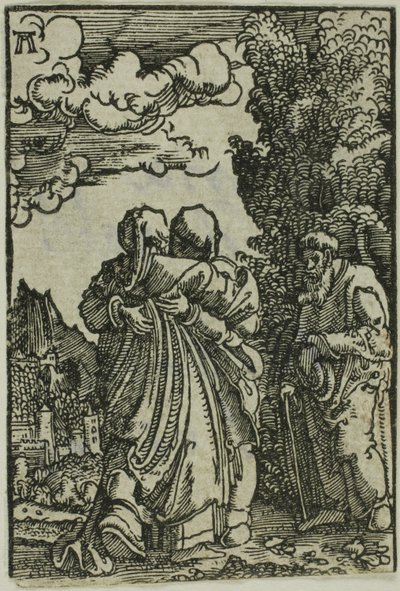 Nawiedzenie, z Upadku i odkupienia człowieka autorstwa Albrecht Altdorfer