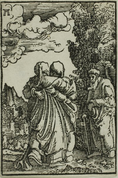 Nawiedzenie, z Upadku i odkupienia człowieka autorstwa Albrecht Altdorfer