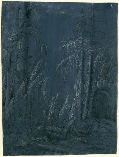 Martwy Pyramos autorstwa Albrecht Altdorfer