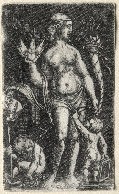 Wenus między dwoma amorkami, 1520. autorstwa Albrecht Altdorfer