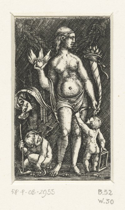 Wenus z dwoma puttami autorstwa Albrecht Altdorfer