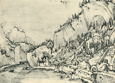 Widok Sarmingstein na Dunaj, 1511, 1943. autorstwa Albrecht Altdorfer
