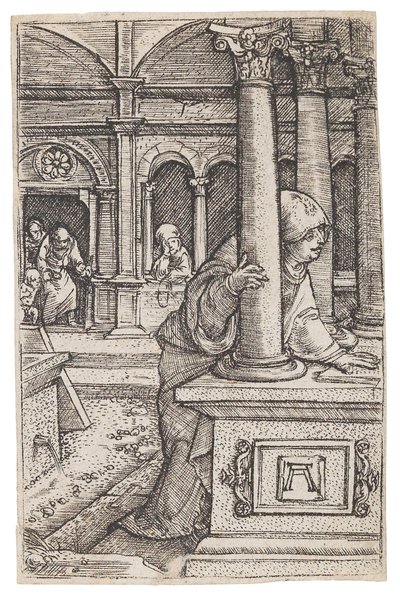 Matka Boża szukająca dwunastoletniego Jezusa w świątyni, ok. godz. 1519. autorstwa Albrecht Altdorfer