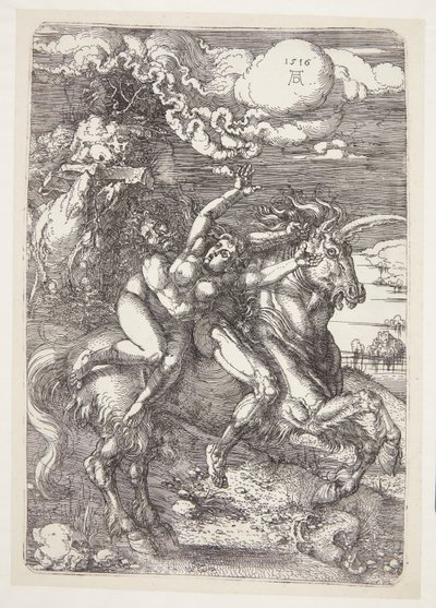 Porwanie na jednorożcu autorstwa Albrecht Dürer