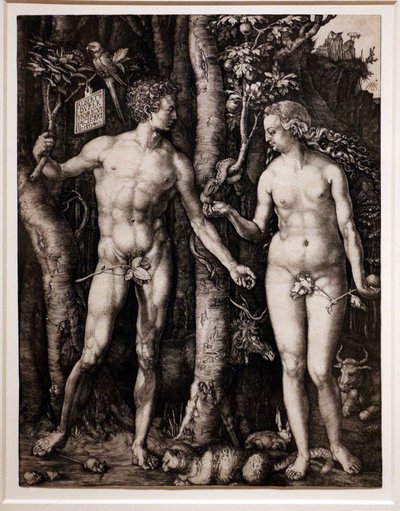 Adam i Ewa autorstwa Albrecht Dürer