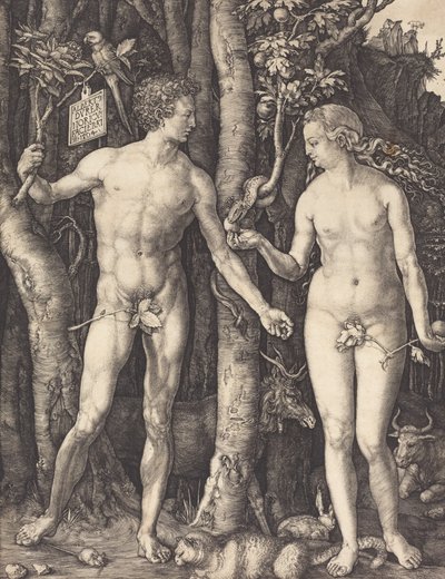 Adam i Ewa, 1504. autorstwa Albrecht Dürer