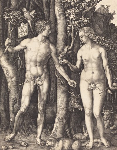 Adam i Ewa, 1504. autorstwa Albrecht Dürer