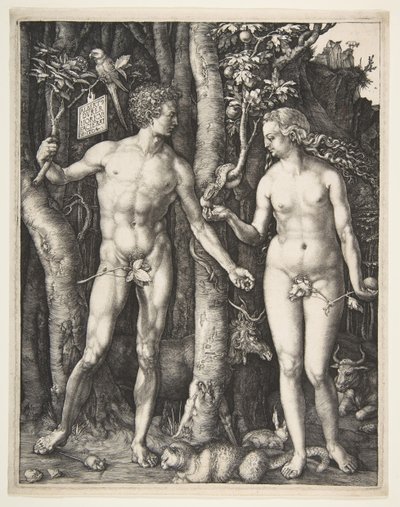 Adam i Ewa, 1504. autorstwa Albrecht Dürer