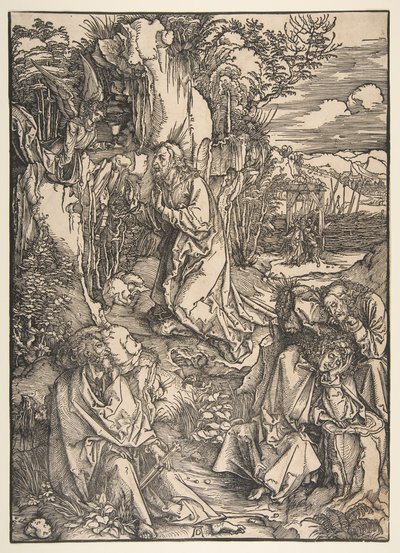 Agonia w ogrodzie.n.d. autorstwa Albrecht Dürer