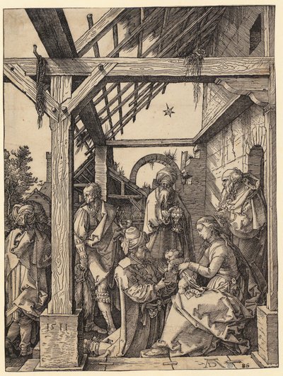 Pokłon Trzech Króli autorstwa Albrecht Dürer