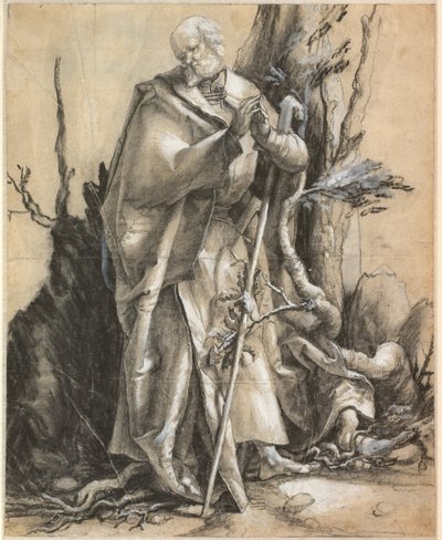 Brodaty święty w lesie, ok. 1516 r. autorstwa Albrecht Dürer