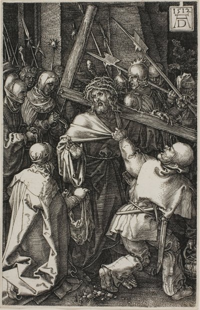 Niesienie krzyża, z wyrytej pasji autorstwa Albrecht Dürer
