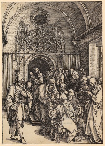 Obrzezanie Chrystusa, arkusz 11 z cyklu „Życie Maryi” autorstwa Albrecht Dürer
