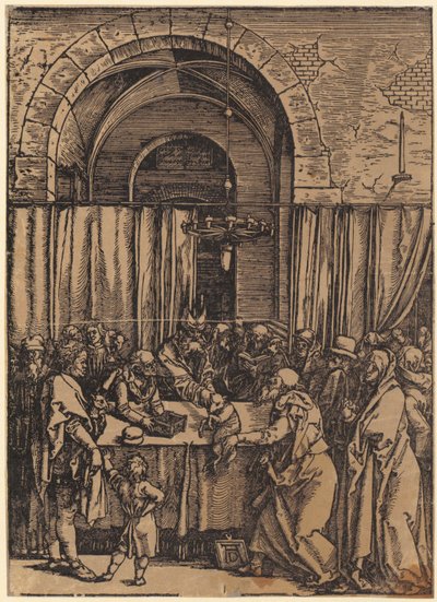 Opłakiwanie Chrystusa, arkusz 9 z cyklu „Wielka Pasja” autorstwa Albrecht Dürer