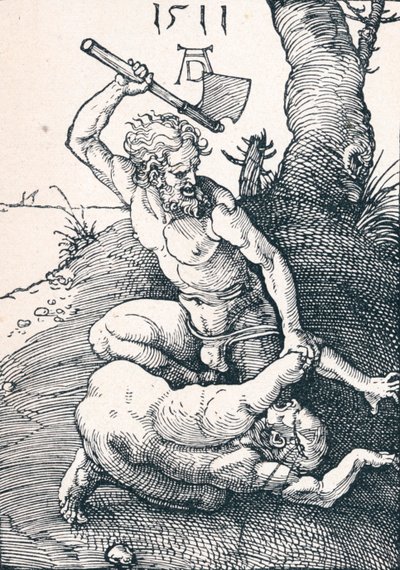 Kain zabija Abla, 1511 1906 autorstwa Albrecht Dürer