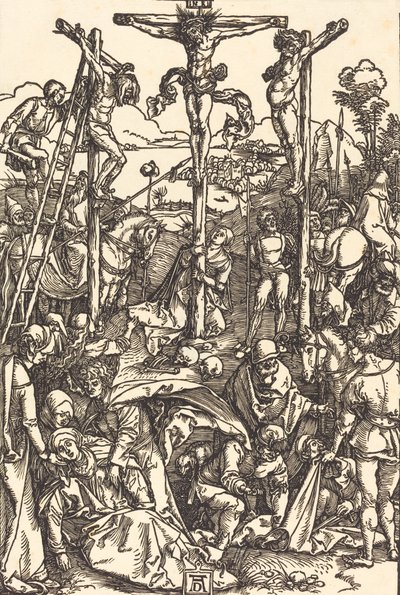 Kalwaria z Trzema Krzyżami, ok. godz. 15041505. autorstwa Albrecht Dürer
