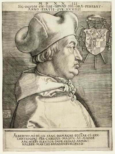 Kardynał Albrecht Brandenburgii (Wielki Kardynał) autorstwa Albrecht Dürer