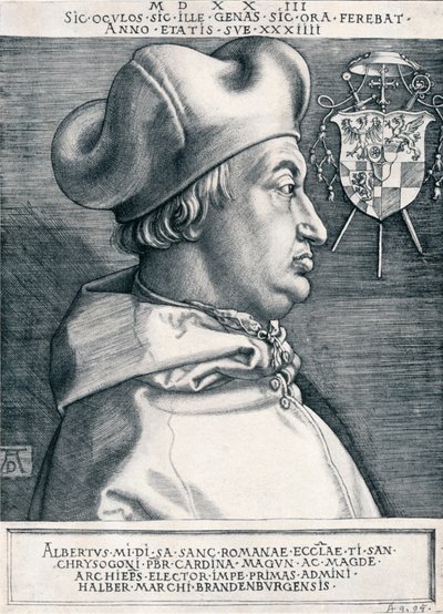 Kardynał Albrecht Brandenburgii Wielki Kardynał, 1523 1906 autorstwa Albrecht Dürer