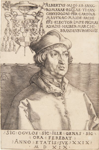 kardynał Albrecht Brandenburgii; lub Mały Kardynał autorstwa Albrecht Dürer