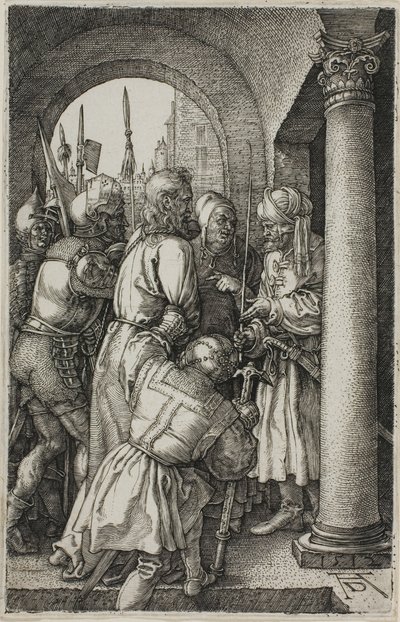 Chrystus przed Piłatem, z wyrytej męki autorstwa Albrecht Dürer