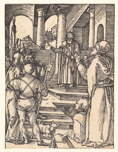 Chrystus przed Piłatem, z „Małej Pasji" autorstwa Albrecht Dürer