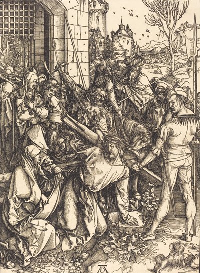 Chrystus dźwigający krzyż, c. 14981499. autorstwa Albrecht Dürer