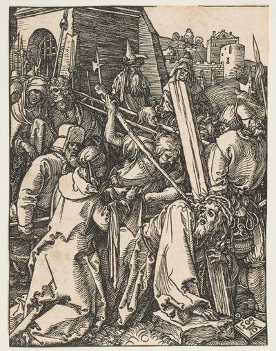 Chrystus niosący krzyż, z Małej męki, ca. 1509. autorstwa Albrecht Dürer
