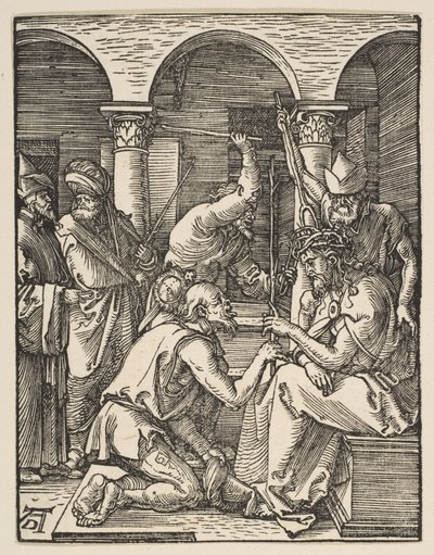 Chrystus ukoronowany cierniem, z „Małej Pasji” autorstwa Albrecht Dürer