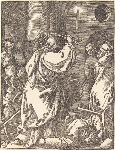Chrystus wypędzający lichwiarzy ze świątyni autorstwa Albrecht Dürer