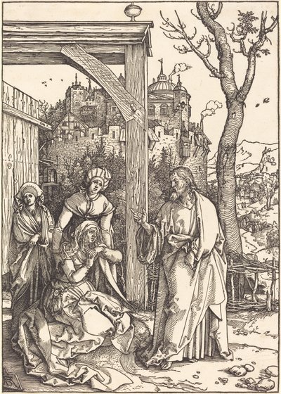 Chrystus żegna się ze swoją matką autorstwa Albrecht Dürer