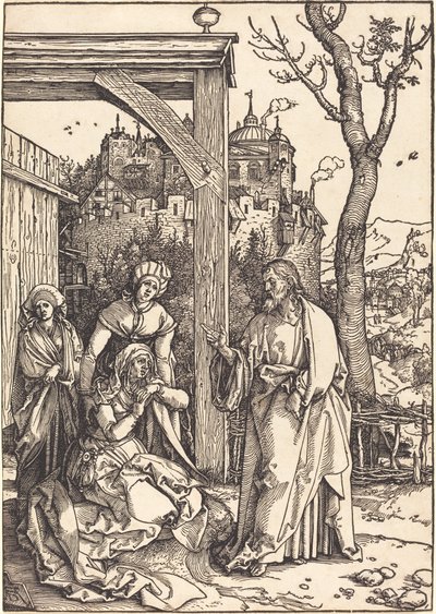 Chrystus żegna się ze swoją matką autorstwa Albrecht Dürer