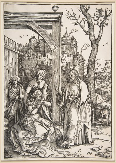 Chrystus żegnający się z Matką, z Życia Dziewicy, ca. 1504. autorstwa Albrecht Dürer