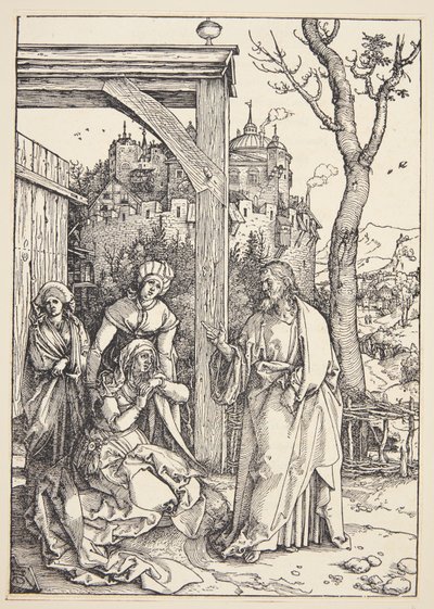 Chrystus żegna się ze swoją Matką autorstwa Albrecht Dürer