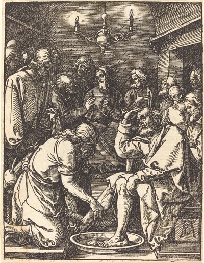Chrystus myje stopy uczniom autorstwa Albrecht Dürer