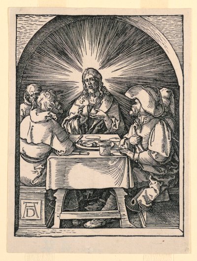 Chrystus w Emaus, z serii Mała pasja autorstwa Albrecht Dürer