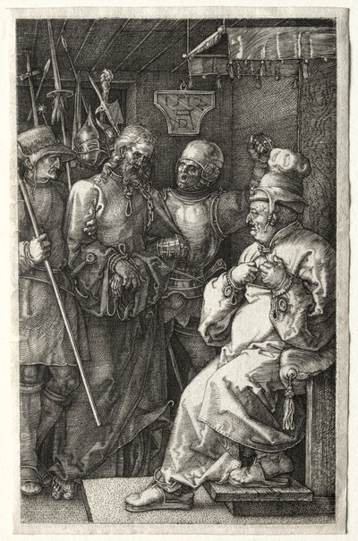 Chrystus przed Kajfaszem autorstwa Albrecht Dürer
