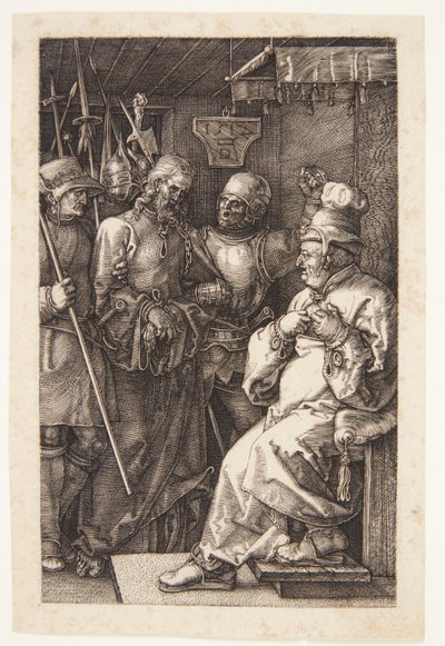 Chrystus przed Kajfaszem autorstwa Albrecht Dürer