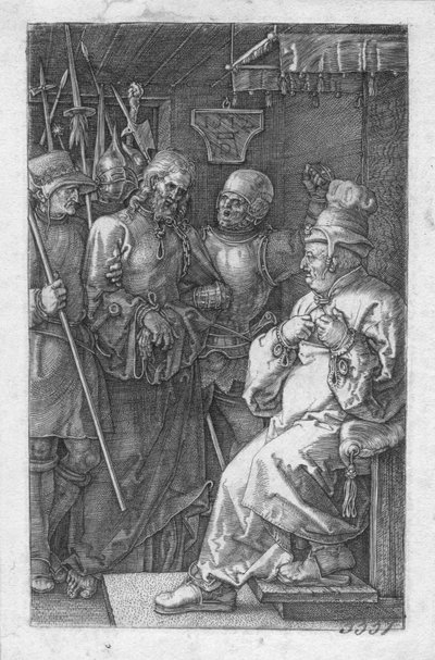 Chrystus przed Kajfaszem autorstwa Albrecht Dürer