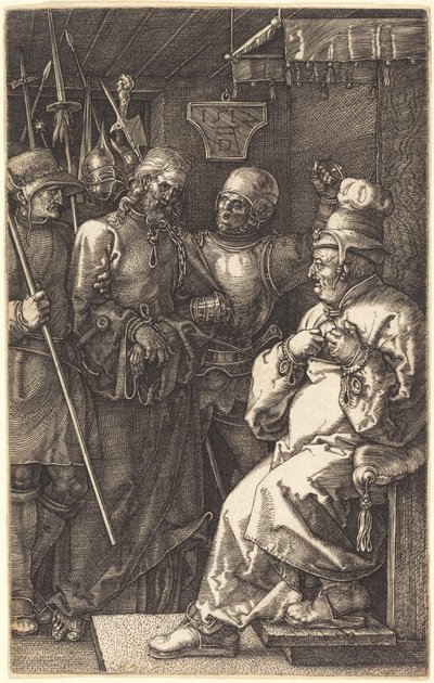 Chrystus przed Kajfaszem autorstwa Albrecht Dürer